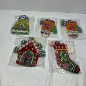 Anthropologie Felt Ornaments H,M